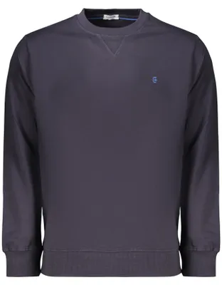 Produktbild von Blaues Herren Rundhals-Sweatshirt - Langarm, Stickerei, Ohne Reißverschluss