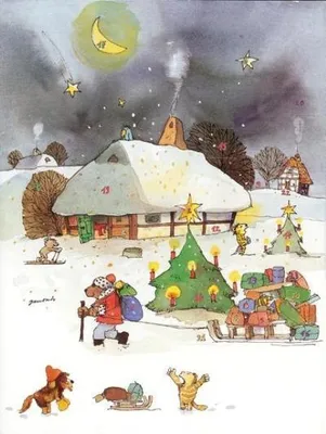 Produktbild von Janoschs Adventskalender Weihnachtsschlitten