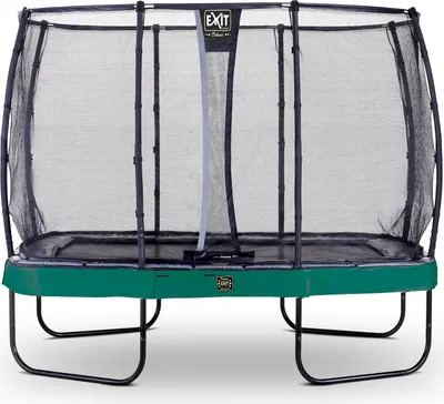 Zdjęcie produktu dla EXIT Elegant Premium Trampolina 214x366cm, z Siatka, Prostokątna, Zielony