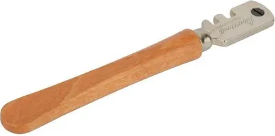 Produktbild von Glasschneider, STANLEY 0-14-040, 6 Stahlrädchen, Holzgriff, 3-10 mm Glasstärke