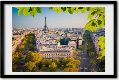Produktbild von Bild 60x40 MDF-Rahmen, Wandkunst Paris