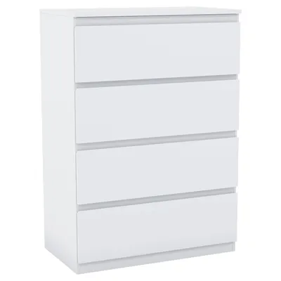 Image de Commode Denver Vida Designs à 4 tiroirs – H 96 x L 70 x P 40 cm, meuble de rangement moderne pour chambre