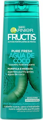 Zdjęcie produktu dla Garnier Fructis Pure Fresh Wzmacniający szampon z wodą kokosową 360ml