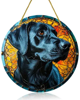 Sonnenfänger Labrador Retriever, 1 Stück, Acryl, 14,4x14,7 cm