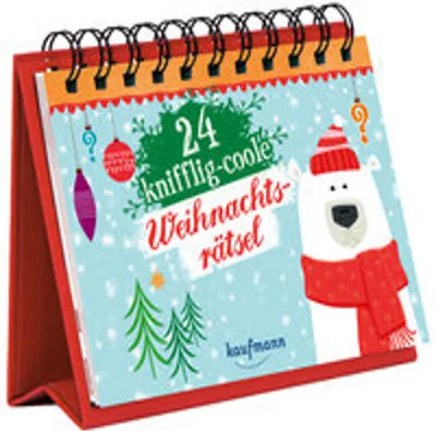 Produktbild von 24 knifflig-coole Weihnachtsrätsel