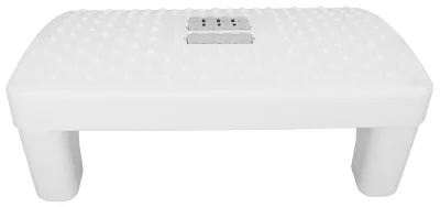 Zdjęcie produktu dla Podnóżek pod biurko z rolką do masażu Łagodzi zmęczenie Zmniejsza obrzęki i ból Ergonomiczny podnóżek Biały