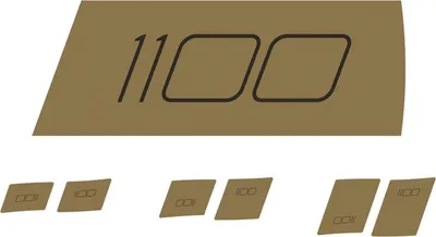 Produktbild von DT Swiss Decal-Set für Laufrad ARC 1100 29 Zoll Gold - modernes Upgrade für D...