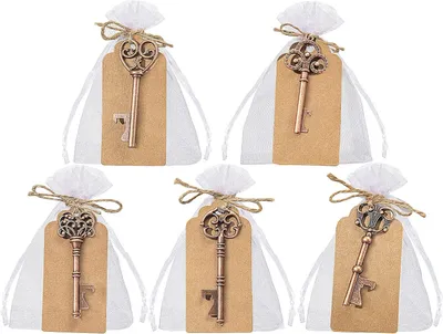 Productafbeelding van Vintage flesopener - 50 stuks - Doe-het-zelf kaarten en zakjes - Bieropener - Herinneringen - Huwelijksgeschenken - Uitnodigingen