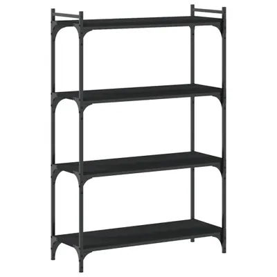 Produktbild von vidaXL Bücherregal 4 Böden Schwarz 80x30x120 cm Holzwerkstoff