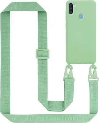 Produktbild von Cadorabo Schutzhülle für Samsung Galaxy A11 / M11 Hülle in Grün Handykette Etui längenverstellbar Kordel Band