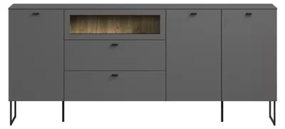 Immagine prodotto di Calicosy - Credenza a 3 ante, 2 cassetti e 1 vano a giorno L191 cm - VELA