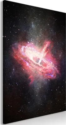Produktbild von Italienischer Leinwand Leinwandbild - Lonely Galaxy (1 Part) Vertical 80x120 cm Abstrakt n-B-0081-b-a