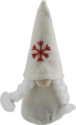 Produktbild von Dekofigur Wichtelfrau aus Filz 15 cm weiß