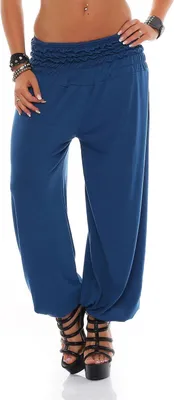 Produktbild von Damen Haremhose Hose Pumphose; Blau S/M/L 36/38/40