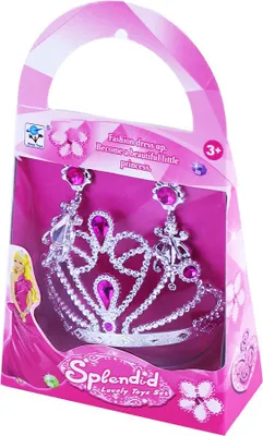 Obrázek produktu pro Korunka princezna s náušnicemi - růžová