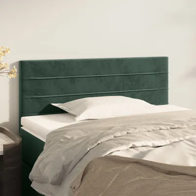 Obrázok produktu pre vidaXL Čelo postele tmavozelené 90x5x78/88 cm zamat - Čelo postele - Čelo postele - Čelo postele