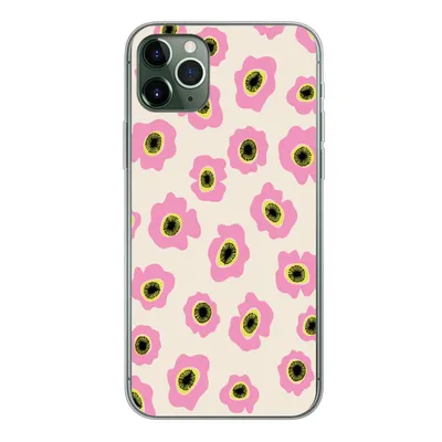 Produktbild von MuchoWow® Handyhülle Schutzhülle Hülle für iPhone 11 Pro Max Blume - Muster - Abstrakt Silikon Softcase Handy Hülle - Schutz - Geburtstag Teenager