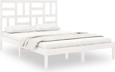 Obrázek produktu pro vidaXL Postel z masivu bílá 140x190 cm
