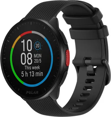 Produktbild von Strap-it Polar Pacer Luxus-Silikonarmband (Schwarz)