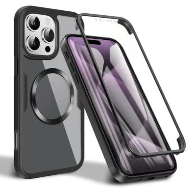 Zdjęcie produktu dla Techsuit 360 MagSafe etui 360° + Szkło na iPhone 16 Pro Max - czarne