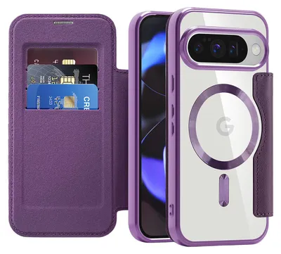Obrázok produktu pre Techsuit – SmartMag Book Case knižkové puzdro na Google Pixel 10 / 10 Pro – fialové