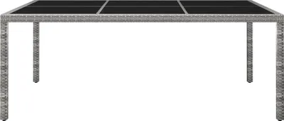 Obrázok produktu pre vidaXL Záhradný jedálenský stôl Grey 200x150x74 cm Poly ratan