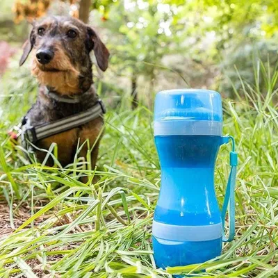 Obrázok produktu pre fľaša 2 v 1 s nádobami na vodu a krmivo pre domáce zvieratá Pettap InnovaGoods
