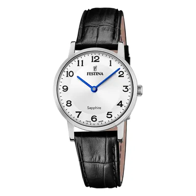 Obrázek produktu pro Švýcarské hodinky Festina černý kožený náramek UF20013/5
