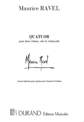 Produktbild von Quatuor à cordes pour piano seul