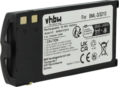Produktbild von vhbw Akku kompatibel mit Nokia 3210 Handy Smartphone Telefon (1200 mAh, 2,4 V, NiMH)