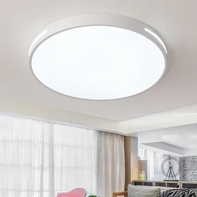Produktbild von Natsen 96W Deckenleuchte LED Deckenlampe, dimmbar mit Fernbedienung, modern Design für Wohnzimmer Schlafzimmer Küche Büro Weiß (50x50x5cm)