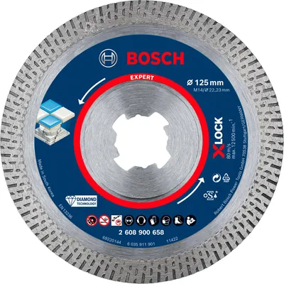 Image de Bosch 2608900658 Bosch EXPERT X-LOCK Trennscheibe Hard Ceramic Diamant 125x22.23x1