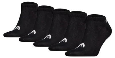 Produktbild von HEAD Uni Sneaker Socken, 5er Pack - ELEMENTS ALL SPORTS SNEAKER ECOM, Kurzsocken, einfarbig Schwarz 35-38