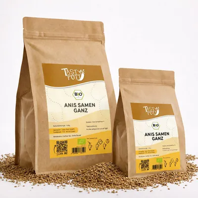 Produktbild von Tasty Pott  Anis Samen ganz - im Beutel - 500g