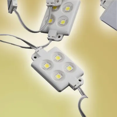 Produktbild von 20x LED Module 4xPower SMD LEDs Warmweiß Wasserdicht 12V