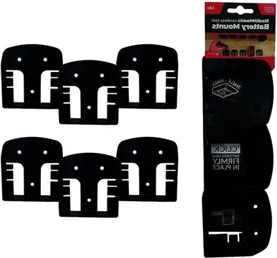 Produktbild von 18-Volt-Batteriehalter in Schwarz, 6er Pack