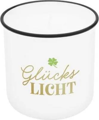 Produktbild von Kerze im Becher GLÜCKSLICHT