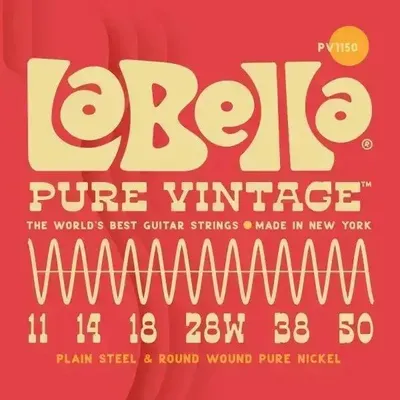 Zdjęcie produktu dla La Bella PV1150 Pure Vintage Blues Light 11-50 Struny do gitary elektrycznej