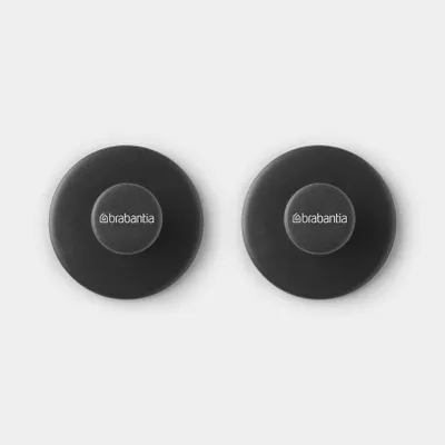 Zdjęcie produktu dla Brabantia - Zestaw 2 wieszaków / haczyków na ręczniki ReNew Dark Grey