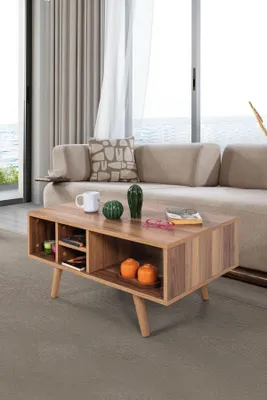 Productafbeelding van Skye Decor, hoogwaardige nesttafel (3-delig) - Walnoot, 100% melamine | 12345