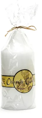 Produktbild von Kerze Stumpenkerze Laternenkerze Dekokerze Weiß 20cm Rundkerze