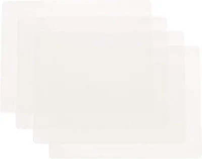 Productafbeelding van Unyqoos® siliconen matten, 30 x 40 cm (transparant) – antislip en anti-aanbak bak- en werkmattens, geschikt voor contact met voedsel, BPA-vrij, hittebestendig, set van 4