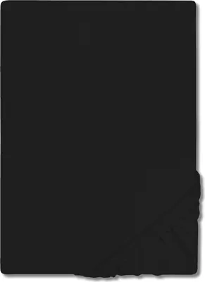 Immagine prodotto di CloudComfort Basic lenzuolo matrimoniale in jersey elasticizzato nero 90 x 190 - 100 x 200 cm