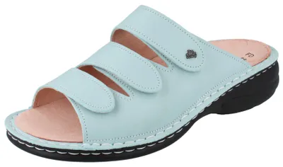 Produktbild von FINN COMFORT Hellas Damen Pantolette hellblau Glattleder - Größe: 38