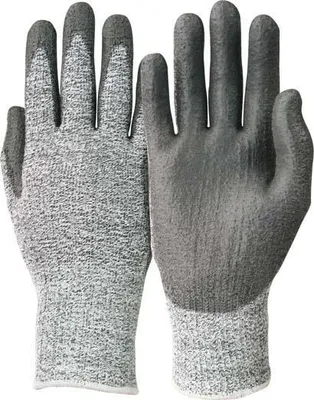 Produktbild von KCL Polyurethanhandschuhe Camapur Cut 627 Größe 10 grau / schwarz - 627/10