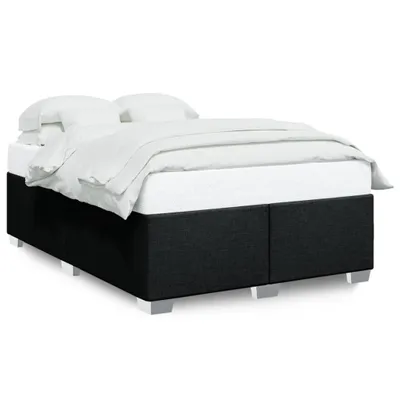 Produktbild von vidaXL Bettgestell ohne Matratze Schwarz 140x200 cm Stoff