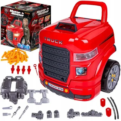 Zdjęcie produktu dla Zestaw Małego Mechanika Ciężarówka Tir Auto Do Rozkręcania Silnik 61 Ele.