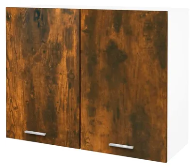 Produktbild von Hängeschrank aus geräucherter Eiche, 80 x 31 x 60 cm, Holzwerkstoff