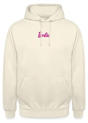 Produktbild von Spreadshirt Barbie Logo Stick Geschenkidee Uni Hoodie, L, Vanille-Milchshake