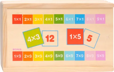Image de TOLDBRIGHT HOUTEN CARCULATION DOMINO -Multiplication, 81dlg.